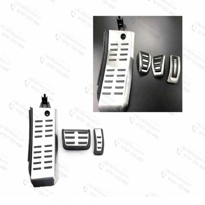 Set pedale inox Audi A6 4F C6, Audi Q5 transmisie manuala si automata