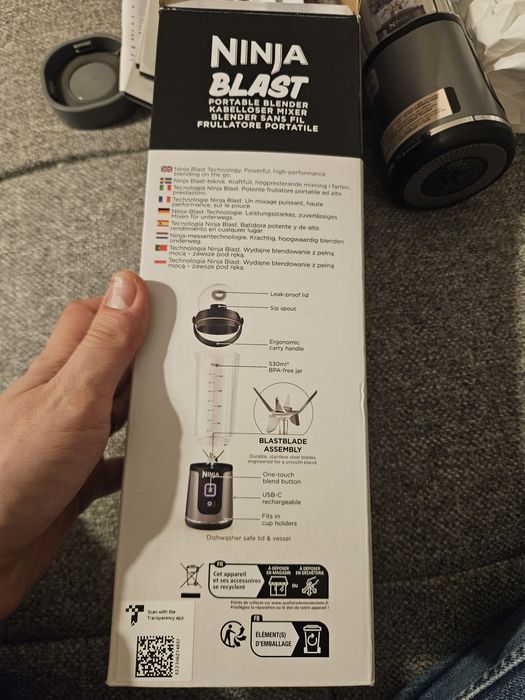 Ninja Blast Blender Portabil Fără Fir NOU – Smoothie-uri și Shake-uri