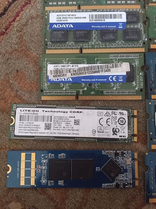 ОЗУ для ноутбука DDR3 и SSD