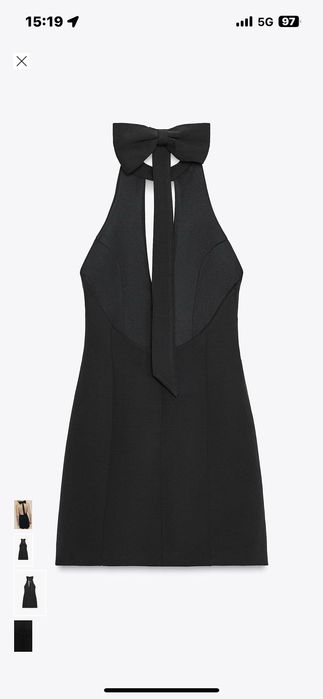 Черна рокля Zara с етикет