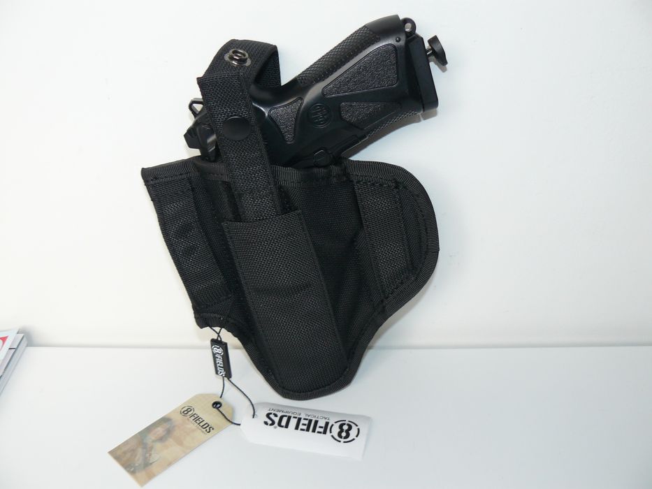 Toc Pistol/Holster Ambidextru Cu Prindere Sold/Curea 8FIELDS Nou,Negru