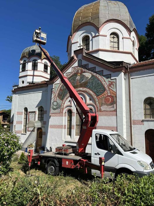 Вишка под наем. Услуги с автовишка. Рязане и кастрене на дървета.