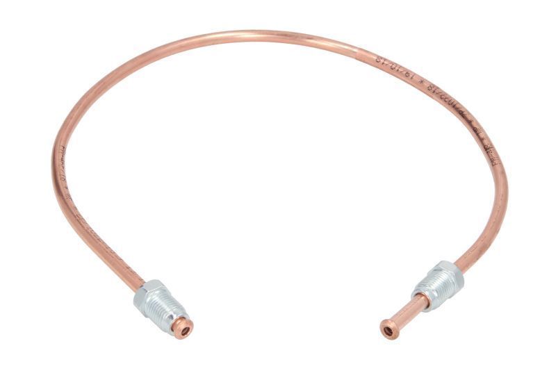 Conducta frana cupru cu niplu WP-005 diametru 4,75 mm, filet exterior, Grosime perete 0,9 mm, filet M10x1/M10x1, lungime 450 mm