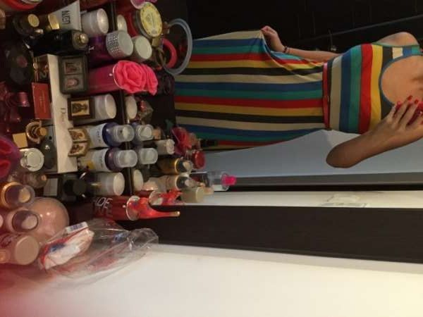 Луксозна пъстроцветна ефирна лятна рокля много красива С С/М М М/ Л Л