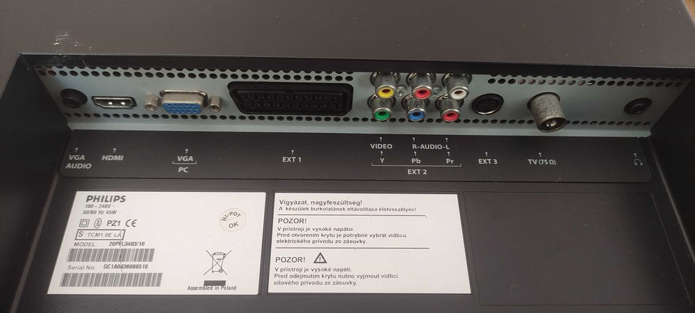 телевизор Philips 20PFL3403/10 20" 4:3, HDMI, дистанционно