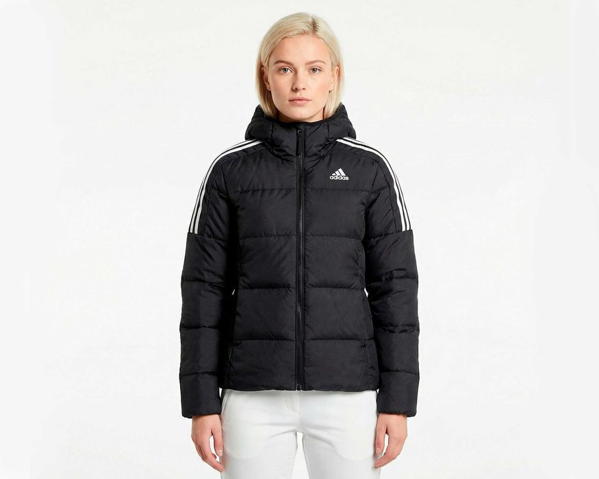 Adidas Оригинално дамско яке с пух и качулка размер XS
