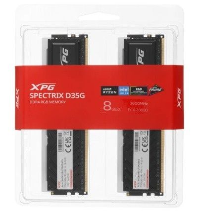 Память ОЗУ DIMM DDR4 8GBx2 3600MHz A-Data Gammix D35 RGB [AX4U36008G18