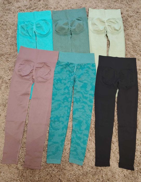 Colanti fitness modelatori dama cu talie inalta push up S/M 60 ron