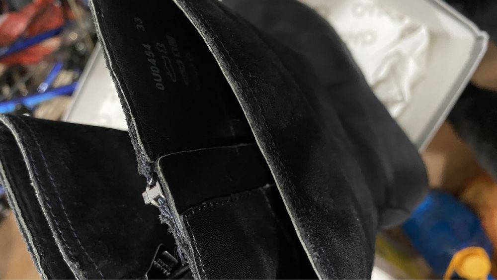 Сапоги деми/замша Prada