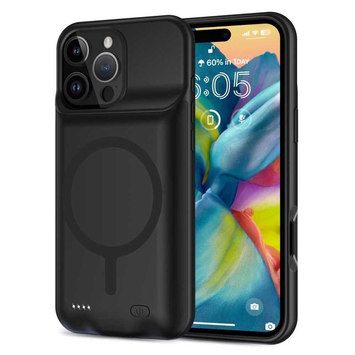 Husa cu Baterie Incorporata APPLE iPhone 16 15 Pro Max 14 Plus 13 12 8