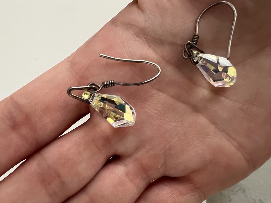 Обеци с кристални елементи Swarovski