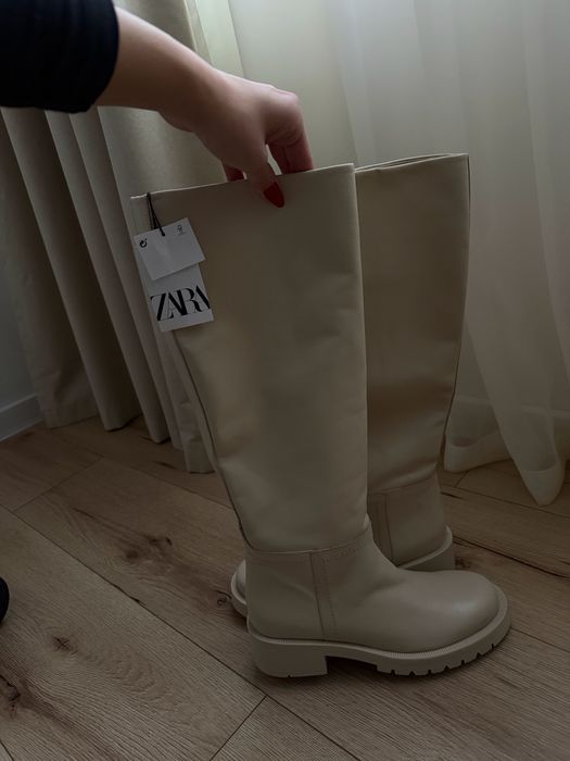 Cizme piele naturala noi zara