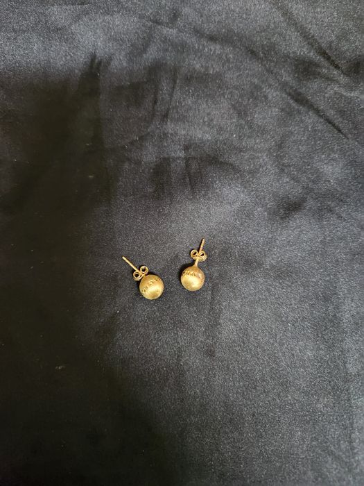 Cercei din aur de 14k bobite mari