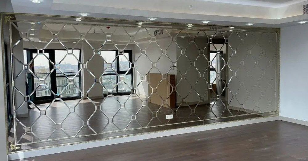 Ромбик Rombik Zerkila Витрина полка Витраж Ойна кесиш хизмати.Душкабин