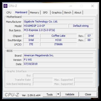 Дъно Gigabyte H310M D2P 2.0 + Intel® Core i5-9500 + 16gb ddr4