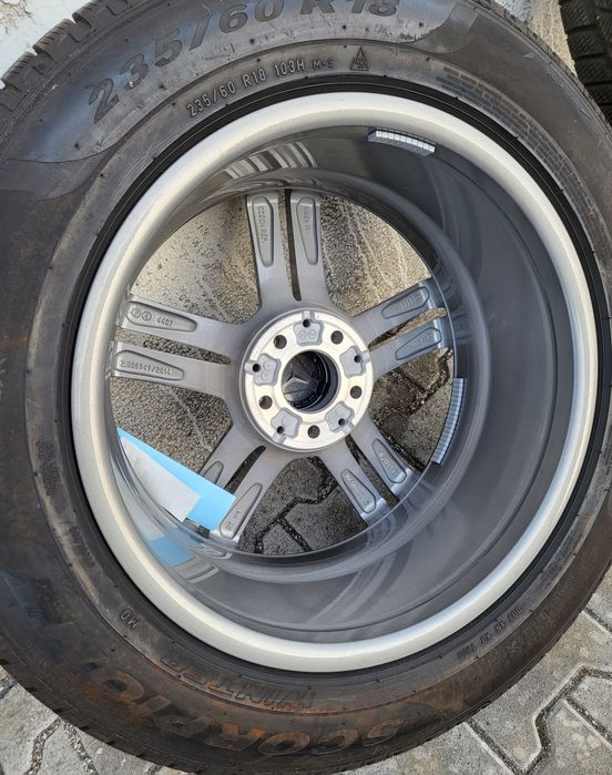 Jante aliaj Mercede R 19, GLC, EQC, anvelope iarna Pirelli 255 50 19