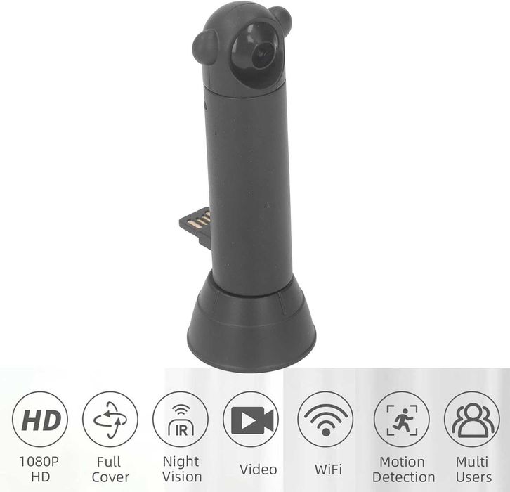 Мини камера, домашен охранителен с аларма при движение Eujgoov