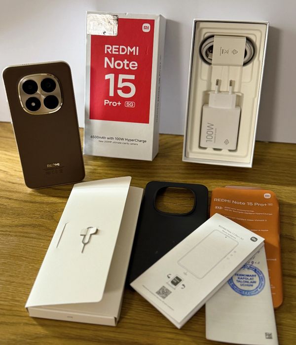 Redmi note 15 pro plus 5G sotiladi. Yengi hali 100% Mocha Brown rang.