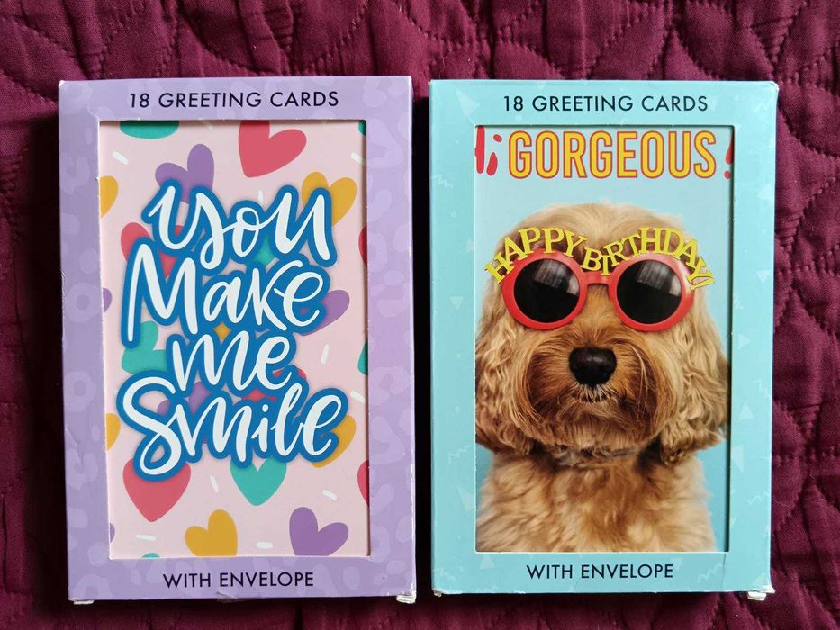 Поздравителни картички за Рожден ден и др.Коледни картички с пликове.