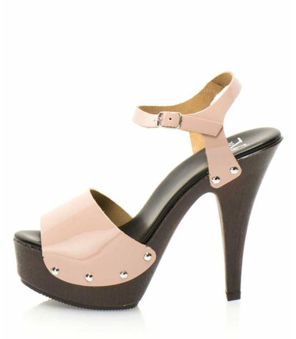 %ПРОМО% № 36 – Дамски сандали ест кожа ток/платформа 13/4см