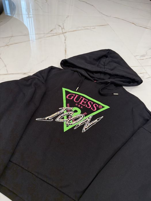 Дамско худи с камъни GUESS