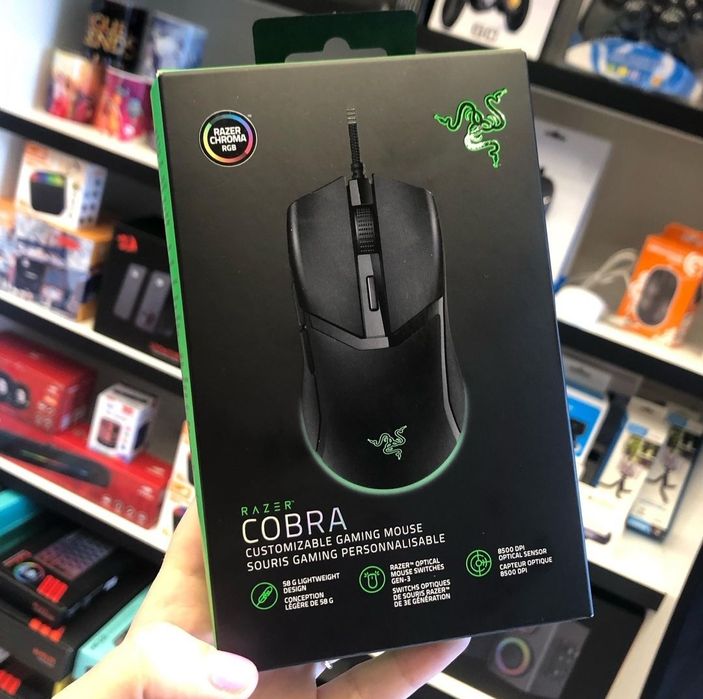 Razer Cobra СКИДКА Проводная мышка/мышь (вес 58 грамм, DPI 8500)
