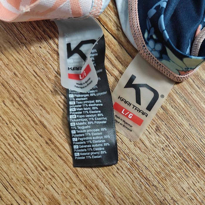 Kari Traa флорален сет / комплект за фитнес / бягане размер L