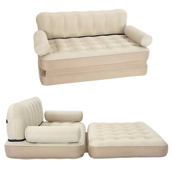 Двоен надуваем матрак с разтегателен диван за спане