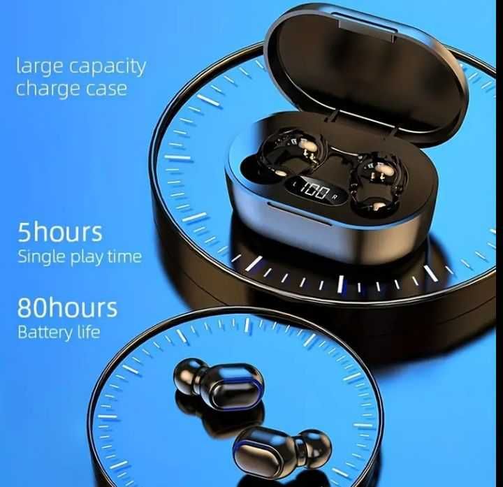 Безжични слушалки с докосване и LED дисплей