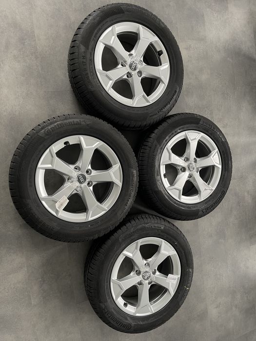 Jante Roti 17 Audi Q3 VW Tiguan Skoda Kodiaq Anvelope iarnă 215 65 R17