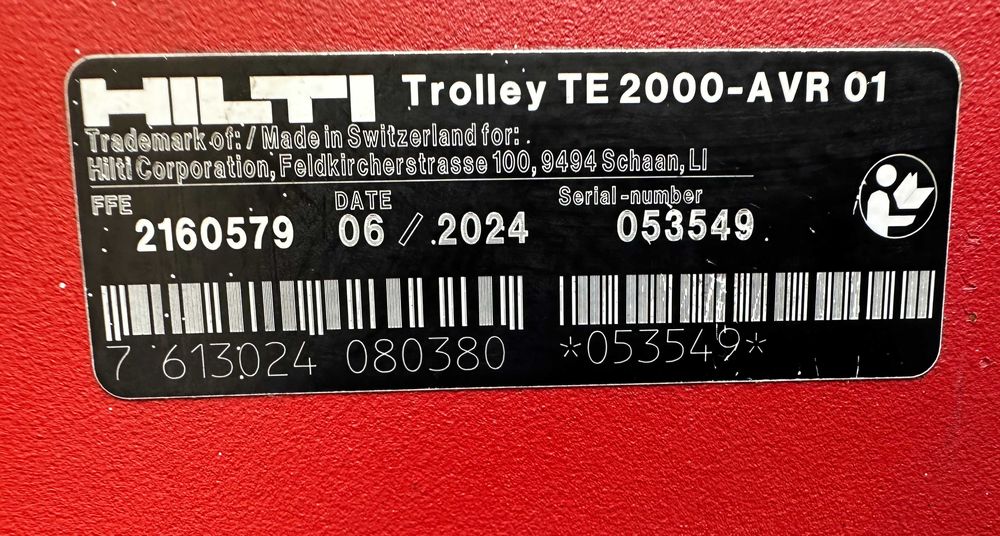 Hilti TE 2000 AVR - Мощен къртач 2100W 35J перфектен!