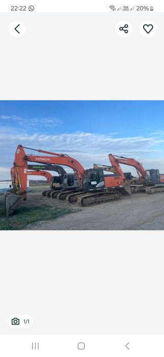 Услуги гусеничный экскаватора