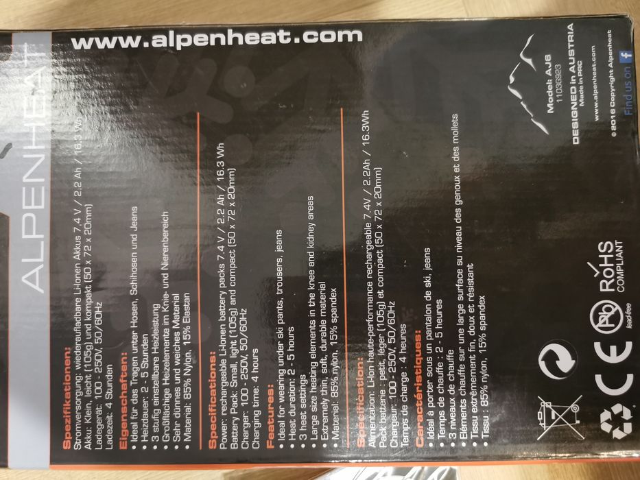 Штаны ALPENHEAT с подогревом Мод. Fire-Pantliners