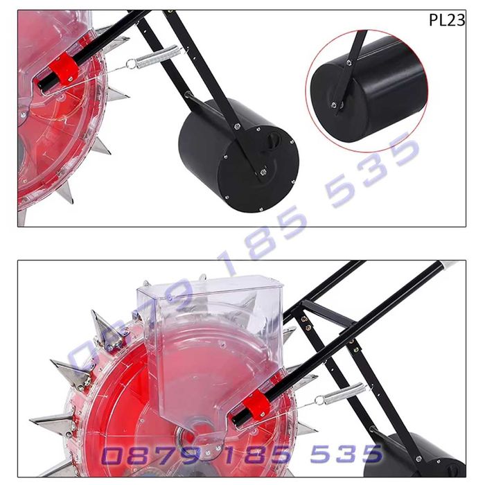 Ръчна градинска сеялка валяк сеене семена зърнени култури земеделска