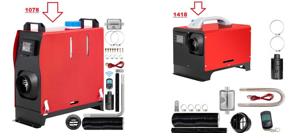 Суха Преносима дизелова печка 12/24/220V 8kw два Дизайна