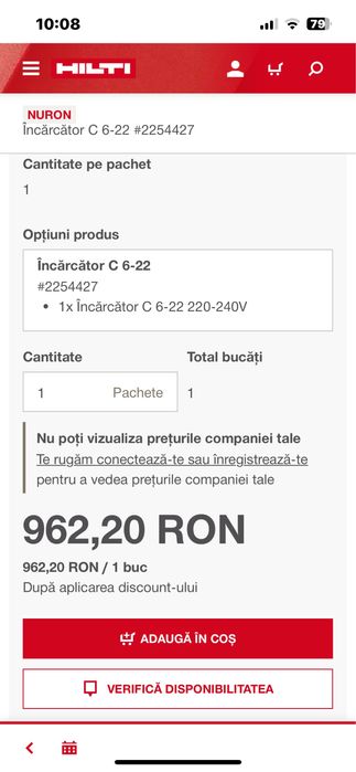 Acumulatori Hilti Nuron-2,6/4,0/5,2/8,0 si 12 ah. Noi
