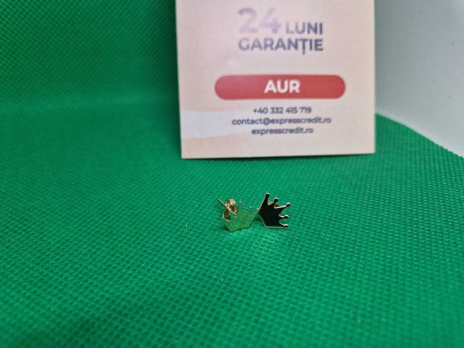 Cercei AUR 14K 0.96g (AG7 Podu Ros B.51464.2) Garantie 2 ani!