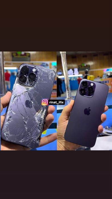 замена стекла на iphone 11/12/13/13 pro m/14 pro/14 pro max/15 pro max