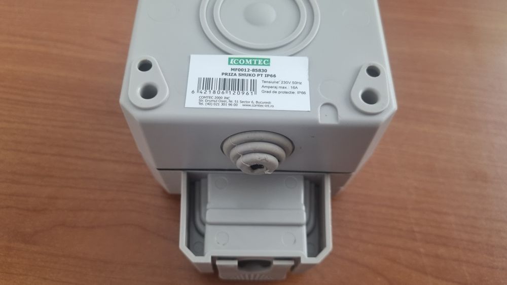 Priza exterioara IP66 Comtec, noua