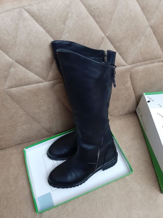 Новые Сапоги кожаные женские