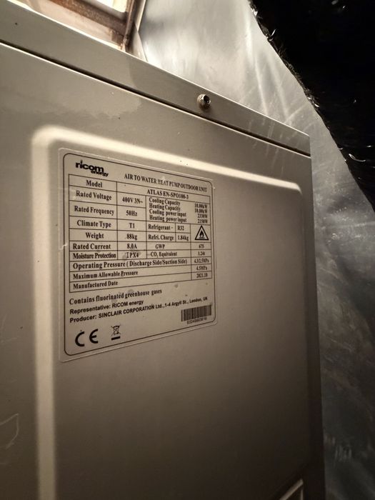 Pompa caldura 10 kw split 3.80