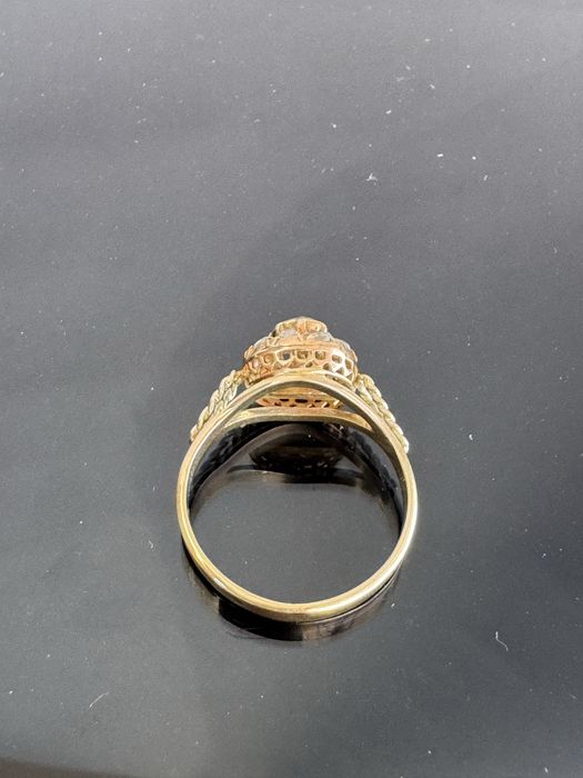 Inel din aur 14 k si diamante