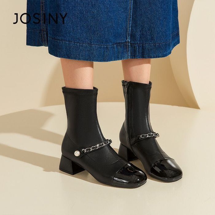 Сапоги осенние черный цвет