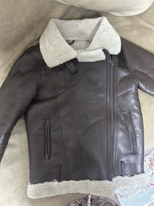 Дубленка коричневая