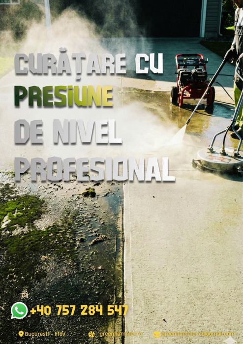 Servicii de curățare cu presiune