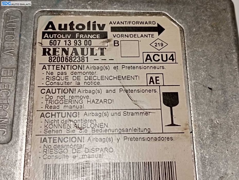 Unitate Modul Calculator Airbag Renault Laguna 2 2001 - 2007 Cod 607139300 8200682381 [M6274]