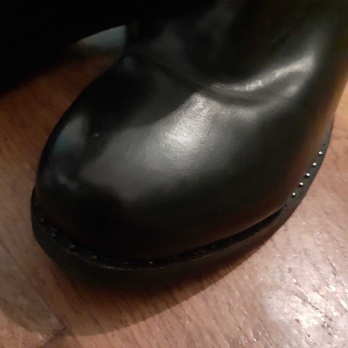 Боти в черно от еко кожа