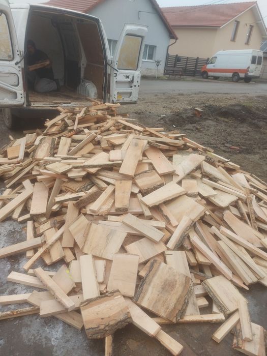 Aduc lemne de foc deșeuri esență tare 3,5 metri steri