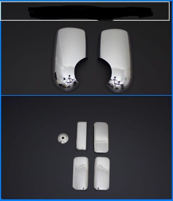 manere usi inox ford transit 2006-2014 husa capota,oglinzi cromate