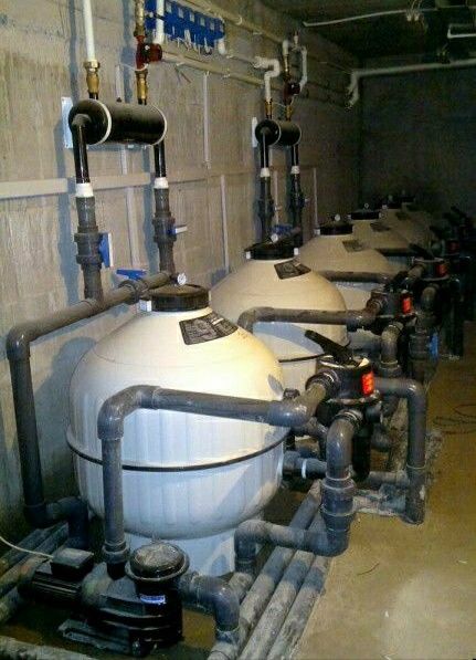 Установка фильтров,насосов для бассейнов.